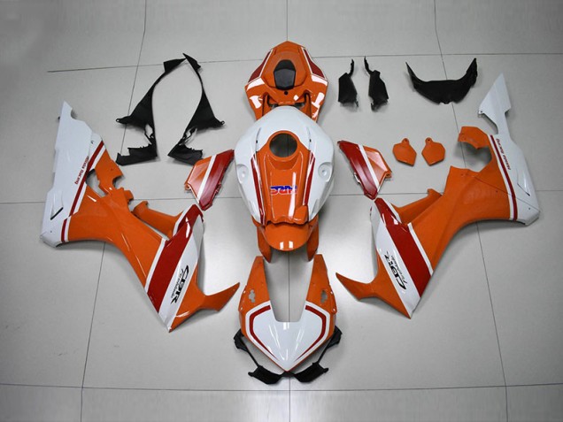 Orange Weiß HRC Honda CBR 1000 RR 2017-2023 Motorrad Verkleidungen