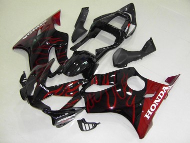 Rot Flamme Honda CBR 600 F4i 2001-2003 Motorrad Verkleidung