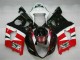 Rot Schwarz Suzuki GSXR 1000 K3 2003-2004 Motorrad Verkleidung