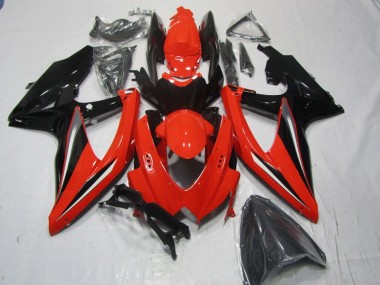 Rot Schwarz Suzuki GSXR 600 K8 2008-2010 Motorrad Verkleidungen