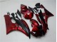 Rot Schwarz Yamaha R6 2006-2007 Motorrad Verkleidung