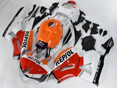 Rot Weiß Orange Repsol Honda CBR 600 RR 2013-2021 Motorrad Verkleidungen