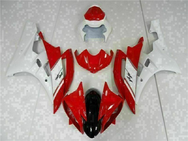 Rot Weiß Yamaha R6 2006-2007 Motorrad VollVerkleidungen & Plastik