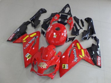 Rot und Schwarz Aprilia RS 125 2006-2011 Motorrad Verkleidungen