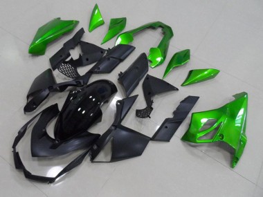 Schwarz Grün Kawasaki Z1000 2007-2009 Motorrad Verkleidungen