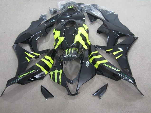 Schwarz Grünes Monster Honda CBR 1000 RR 2004-2005 Motorrad Verkleidung