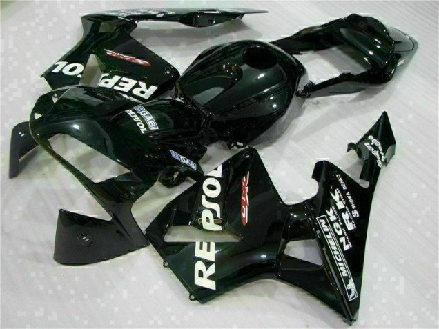 Schwarz Honda CBR 600 RR 2003-2004 Motor Verkleidungen