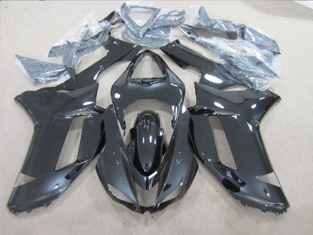 Schwarz Kawasaki ZX6R 2007-2008 Motorrad Verkleidung