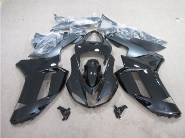 Schwarz Kawasaki ZX6R 2007-2008 Motorrad Vollverkleidung