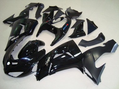 Schwarz Matt Schwarz Kawasaki ZX10R 2006-2007 Motorrad Verkleidungen