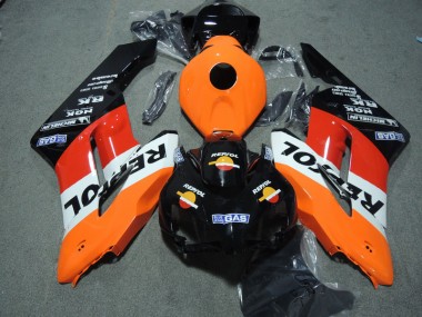 Schwarz Orange Repsol Honda CBR 1000 RR 2004-2005 Motorrad Verkleidung