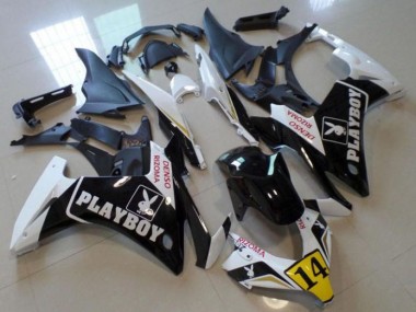 Schwarz Playboy 14 Honda CBR 500 RR 2013-2015 Motorrad Verkleidungen