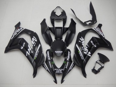 Schwarz Racing Team Ninja Kawasaki ZX10R 2016-2019 Motorrad Verkleidungen