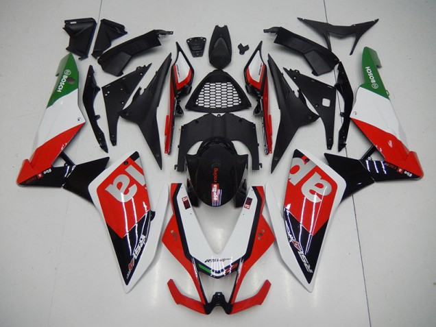 Schwarz Rot Aprilia RSV4 2009-2015 Motorrad Verkleidung