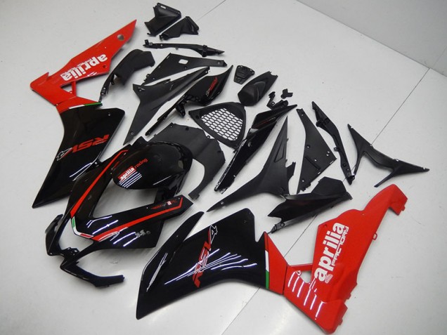 Schwarz Rot Aprilia RSV4 2009-2015 Motorrad Verkleidungen