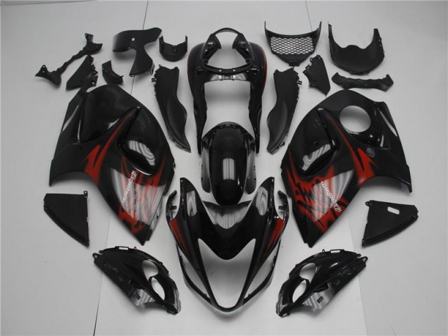 Schwarz Rot Suzuki GSXR 1300 Hayabusa 2008-2019 Motorrad Verkleidungen Komplett Sets