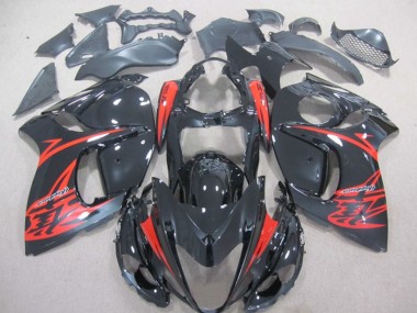 Schwarz Rot Suzuki GSXR 1300 Hayabusa 2008-2019 Motorrad Verkleidungen & Plastik