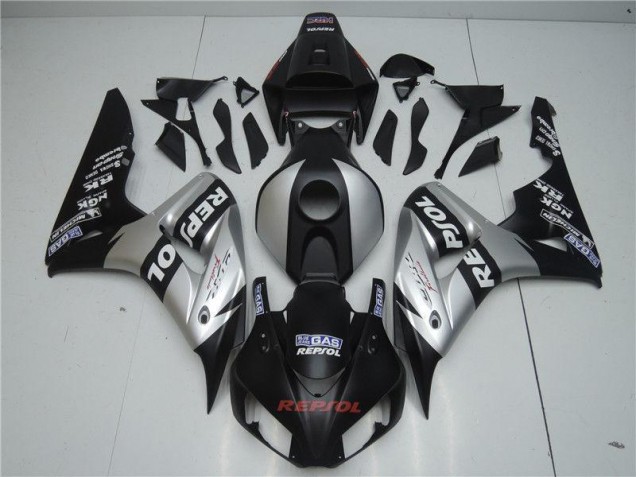 Schwarz Silber Repsol Honda CBR 1000 RR 2004-2005 Motorrad Verkleidungen