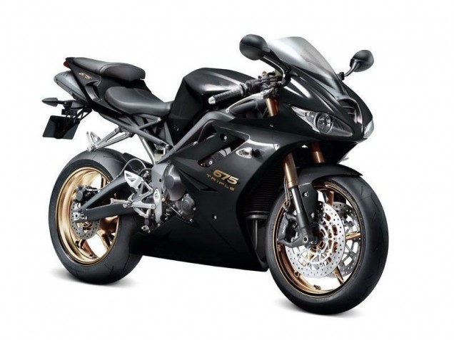 Schwarz Triumph Daytona 675 Triple 2006-2008 Motorrad Verkleidungen