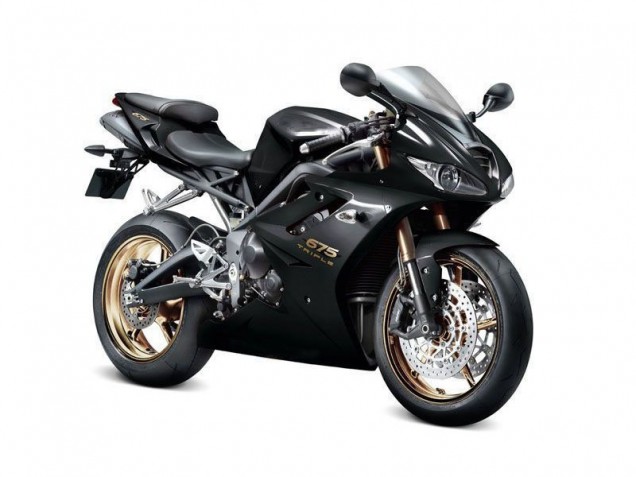 Schwarz Triumph Daytona 675 Triple 2009-2012 Motorrad Verkleidungen