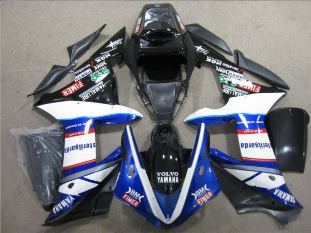 Schwarz Weiß Blau Sterilgarda Volvo Honda CBR 1000 RR 2004-2005 Motorrad Verkleidungen