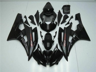 Schwarz Yamaha R6 2006-2007 Motorrad Verkleidung