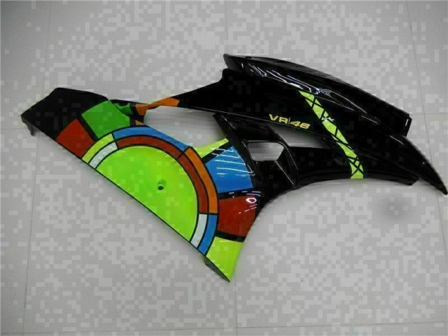 Schwarz Yamaha R6 2006-2007 Motorrad Vollverkleidung