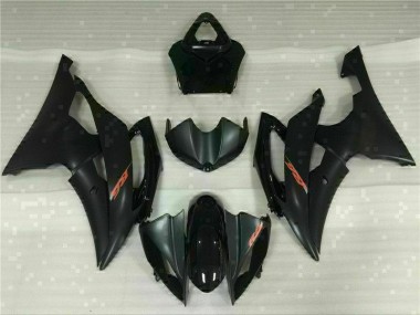 Schwarz Yamaha R6 2008-2016 MotorradVerkleidungen Plastik Kits