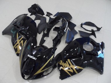 Schwarz und Gold Aufkleber Suzuki GSXR 1300 Hayabusa 1996-2007 Motorrad Verkleidungen