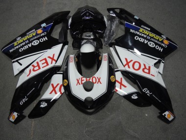 SchwarzWeiß Xerox Ducati 749 2005-2006 Motorrad Verkleidungen