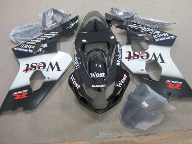 Schwarzer West Mobil Suzuki GSXR 750 K4 2004-2005 Motorrad Verkleidungen