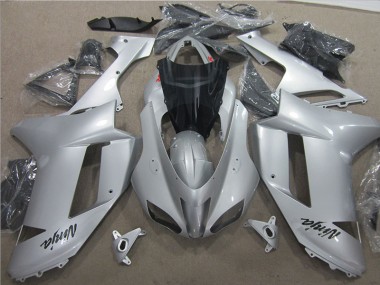 Silber Kawasaki ZX6R 2007-2008 Motorrad Verkleidung