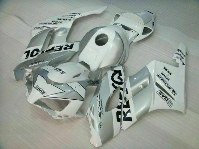 Silber Weiß Repsol Honda CBR 1000 RR 2004-2005 Motorrad Verkleidungen