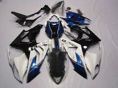 Weiß Blau BMW S1000RR 2009-2014 Motorrad Vollverkleidung