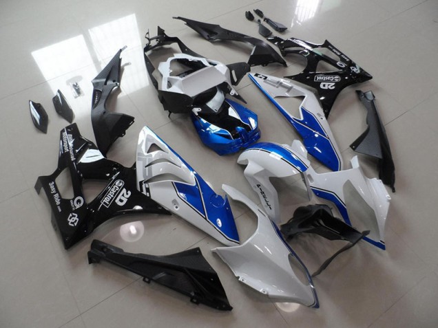 Weiß Blau Schwarz BMW S1000RR 2009-2014 Motorrad Verkleidungen