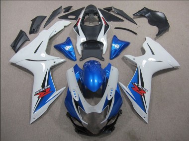 Weiß Blau Suzuki GSXR 600 K11 2011-2024 Motorrad Verkleidungen