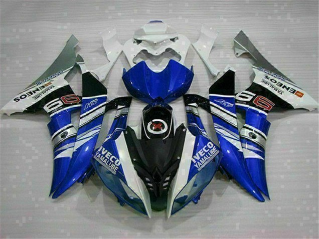 Weiß Blau Yamaha R6 2008-2016 Motorrad Verkleidungen