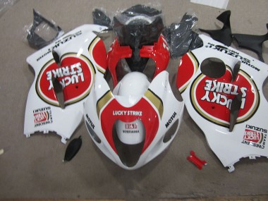 Weiß Lucky Strike Motul Suzuki GSXR 1300 Hayabusa 1996-2007 Motorrad Verkleidungen