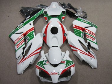 Weiß Rot Castrol Honda CBR 1000 RR 2004-2005 Motorrad Verkleidungen