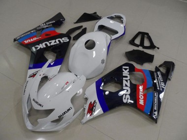 White Blau Motul Suzuki GSXR 750 K4 2004-2005 Motorrad Verkleidungen